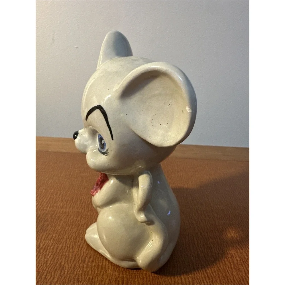 Vintage‎ Anthropomorphic Mouse Figurine Bow Tie Rare 5